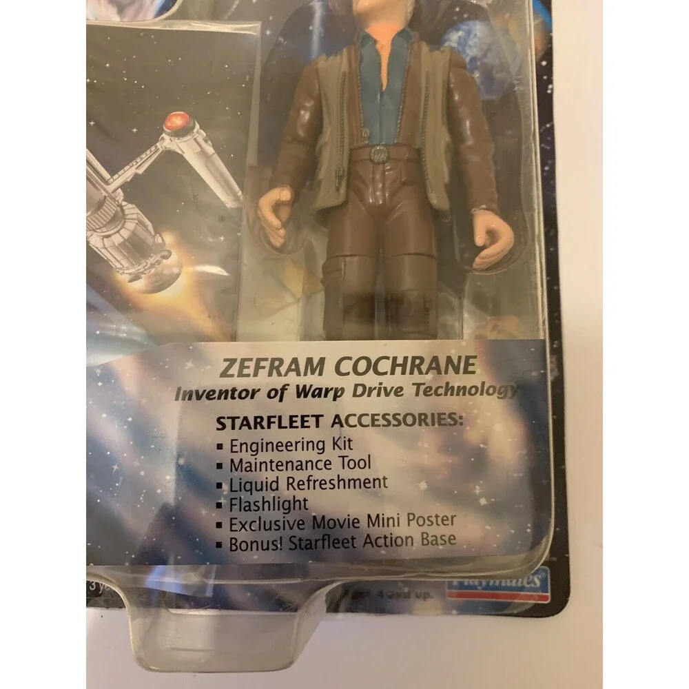 Playmates Star Trek First Contact Zefram Cochrane Action Figure NEW